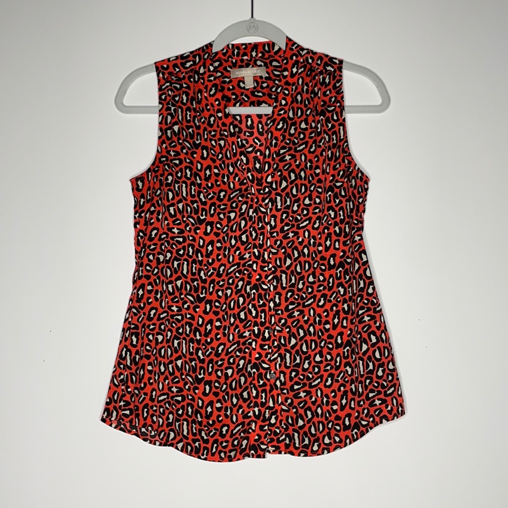 Banana Republic Sleeveless Blouse Red sz 2
